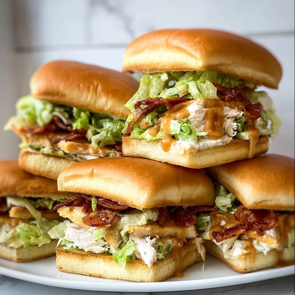 Honey Mustard BLT Chicken Sliders Recipe - Recipe Image