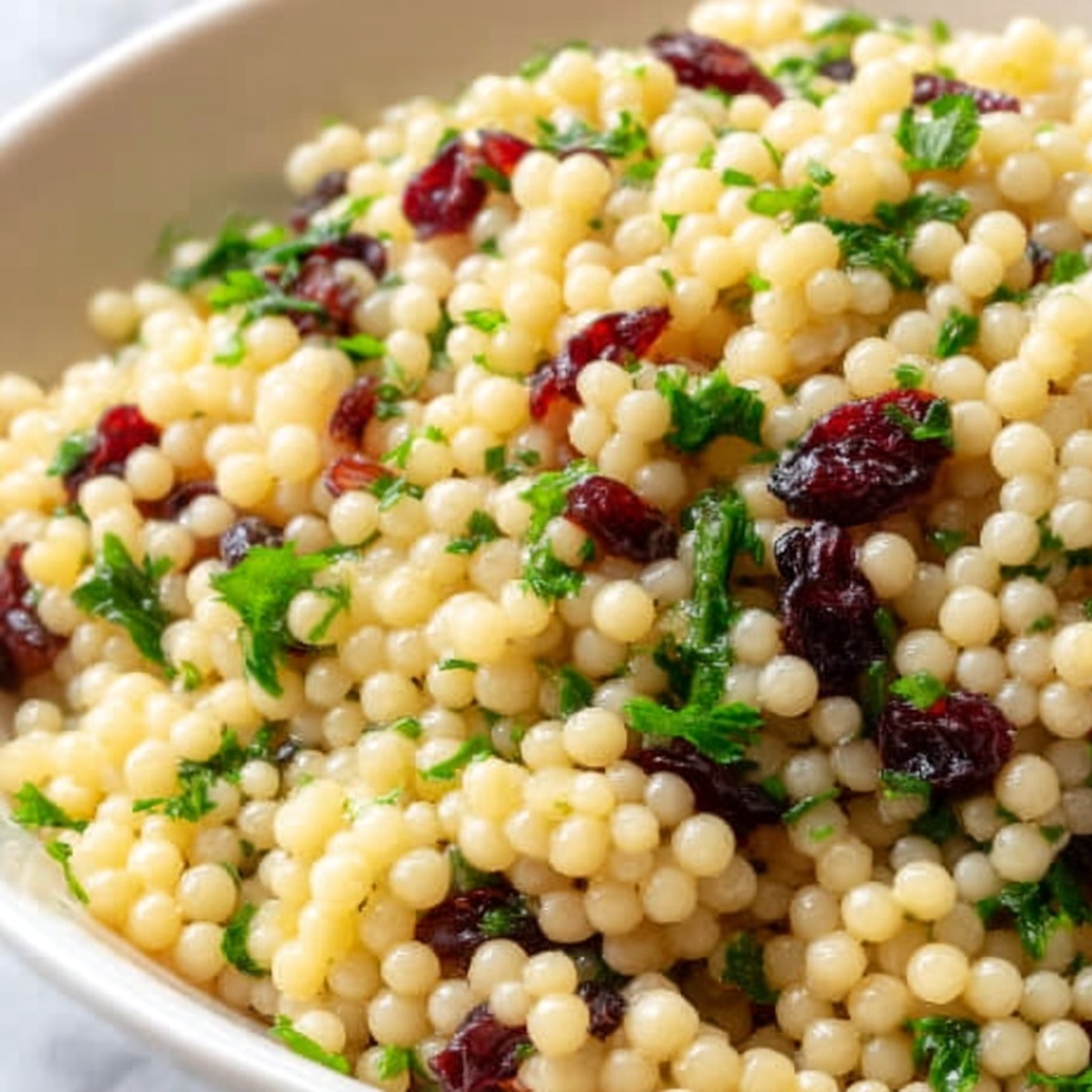 Garlic Herb Couscous with Cranberries Recipe - Recipe Image