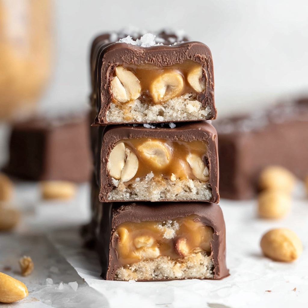 Vegan No-Bake Snickers Bars Recipe - Recipe Image