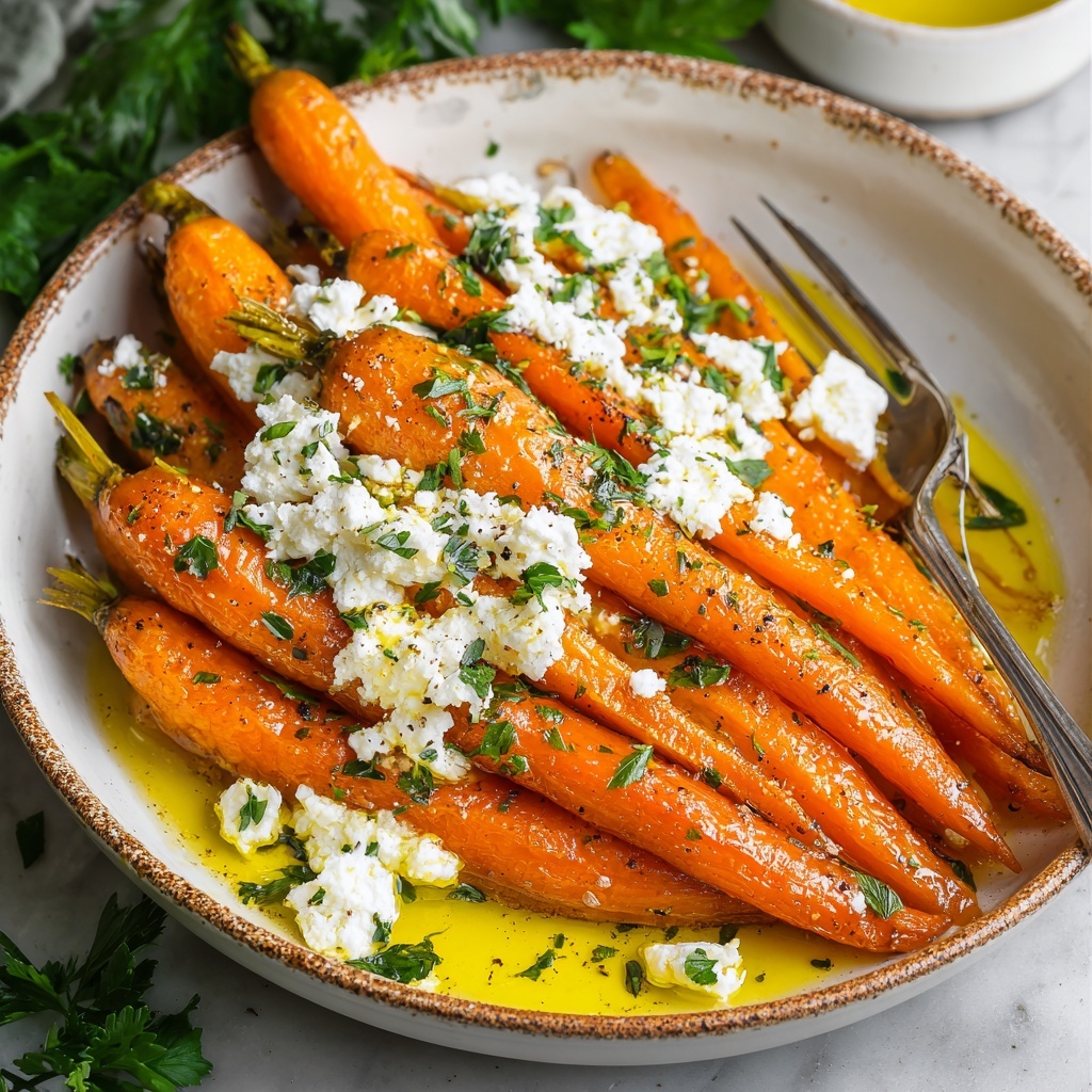 Honey Harissa Carrots with Whipped Feta Recipe - Recipe Image
