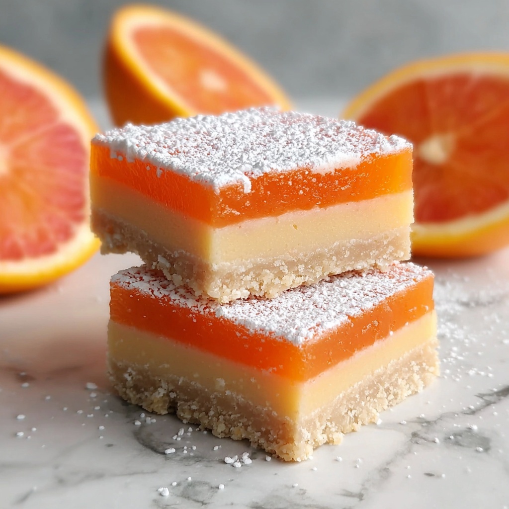 Zesty Grapefruit Bars: A Fresh Twist on Dessert Delight Recipe - Recipe Image