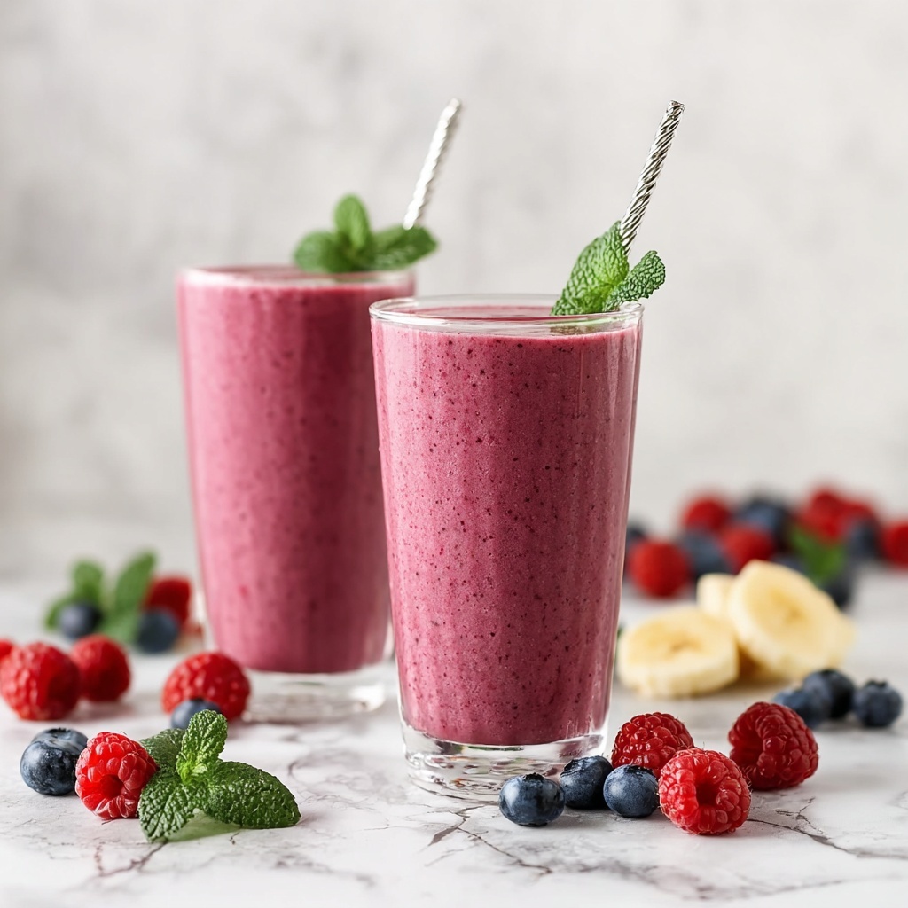 Creamy Mixed Berry Smoothie for a Delicious Boost Recipe - Recipe Image