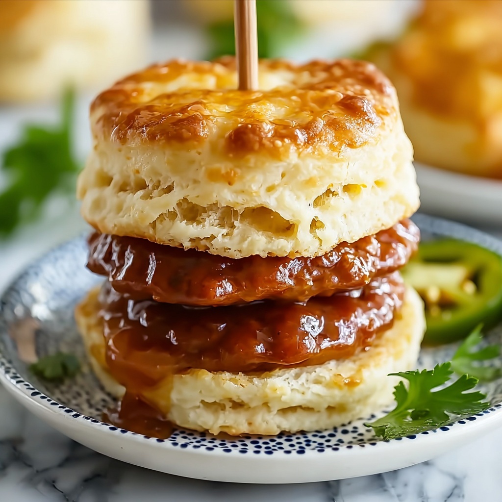 Irresistible Hot Honey Chicken Biscuits Recipe - Recipe Image