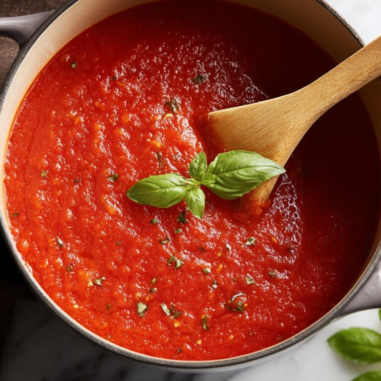 Homemade Fresh Tomato Sauce Recipe