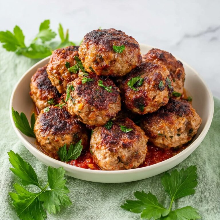 Irresistible Ground Beef Meatballs with Fresh Herb Flavor Recipe