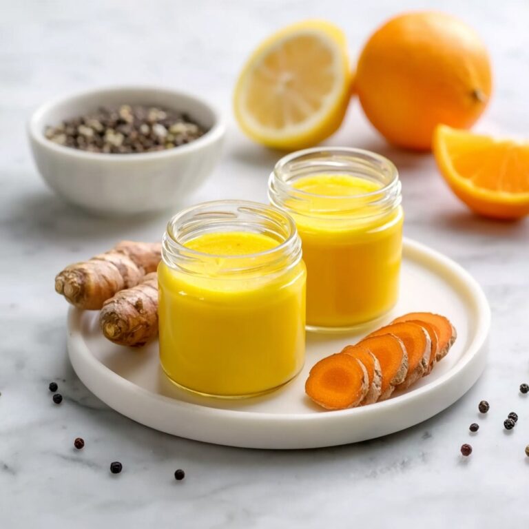 Lemon Ginger Turmeric Wellness Shots Recipe