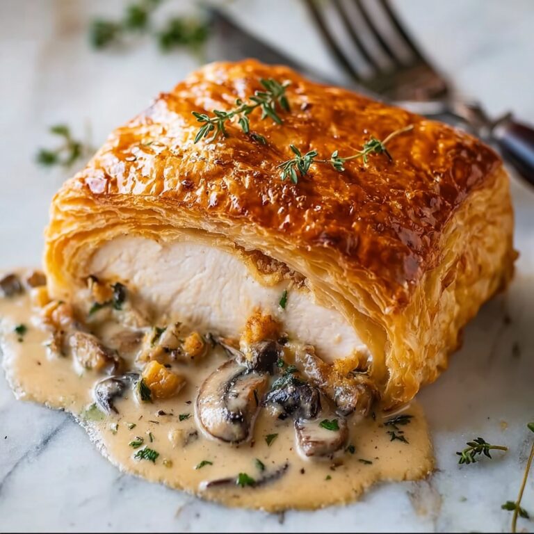 Chicken Wellington with Dijon Cream Sauce Recipe