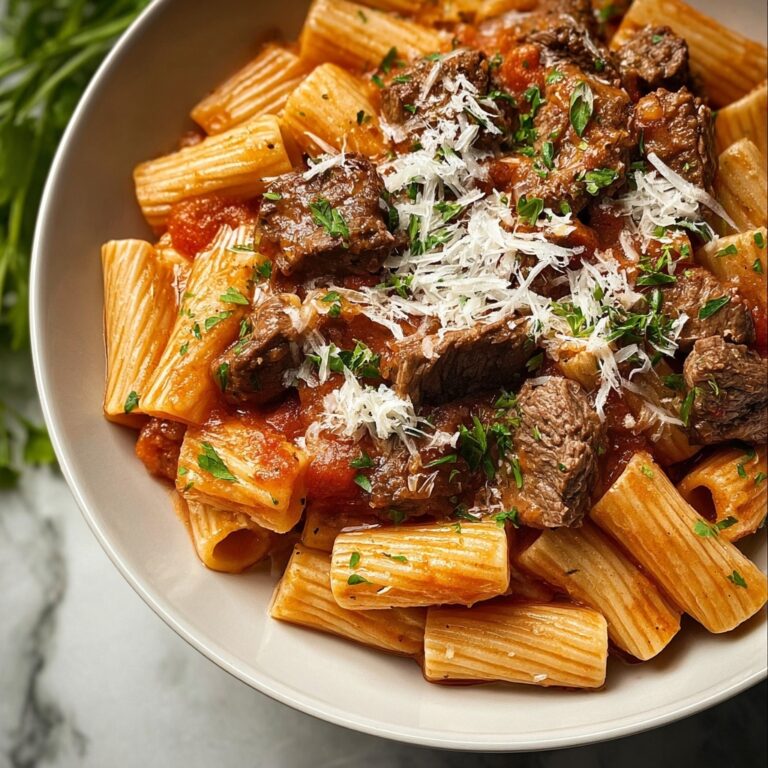 Garlic Beef Pasta Recipe