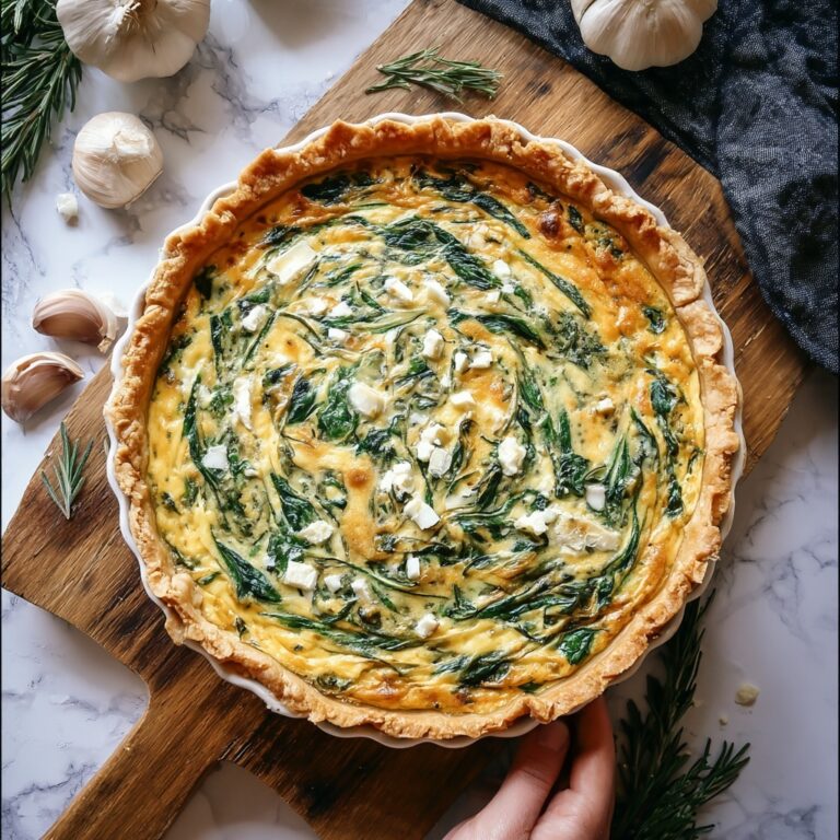 Spinach & Feta Quiche Recipe