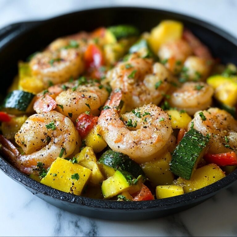 Easy Shrimp Vegetable Skillet Recipe