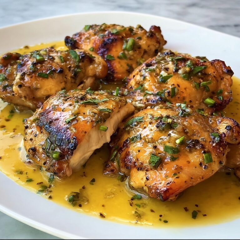 Creamy Garlic Chicken Thighs Recipe