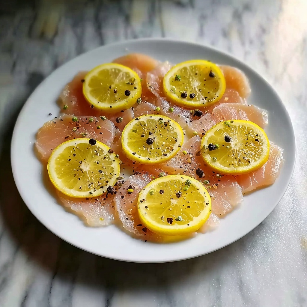 Carpaccio di Salmone: Thinly Sliced Smoked Salmon with Lemon Dressing and Fresh Garnishes Recipe - Recipe Image