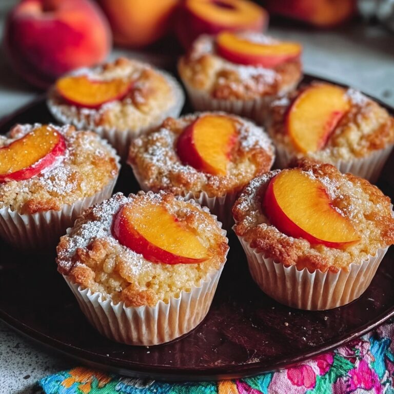 Peach Financiers: Elegant French Almond Cakes Recipe