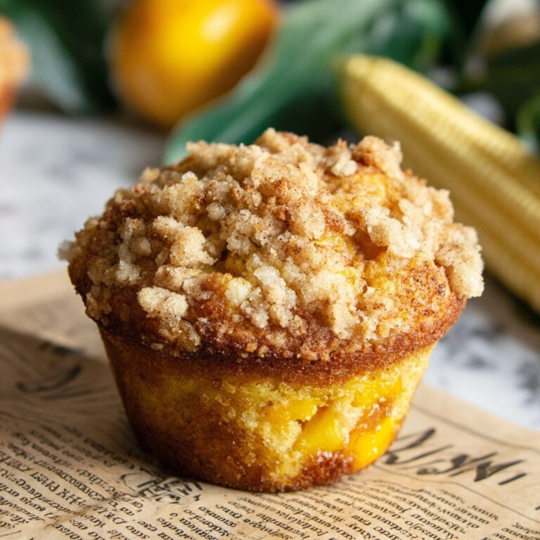 Easy Vegan Peach Cobbler Muffins Recipe