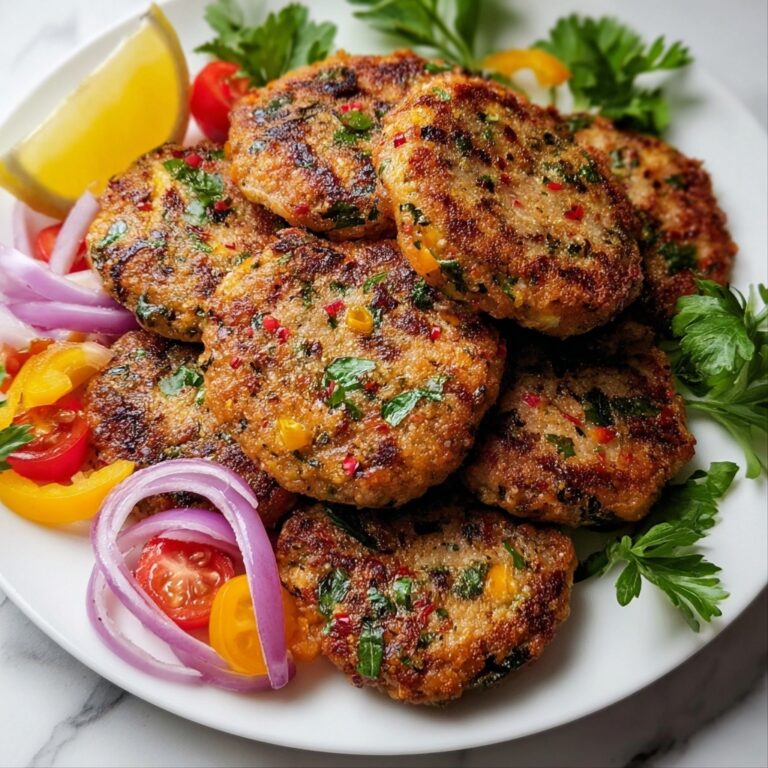 Mediterranean Chicken Patties Recipe