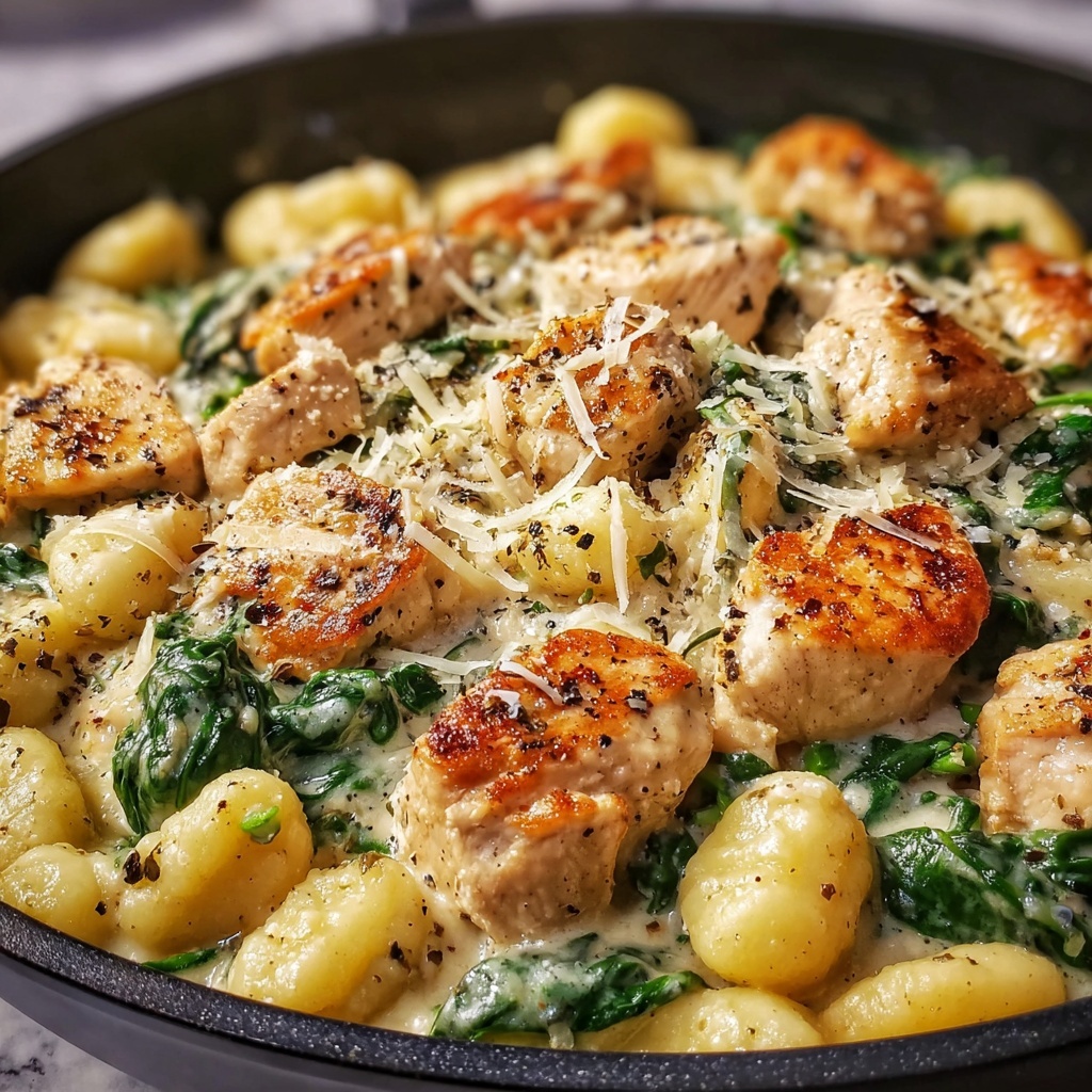 Creamy Lemon Garlic Chicken Gnocchi Recipe - Recipe Image