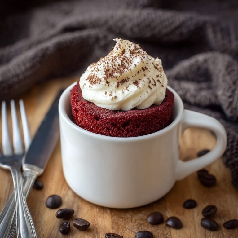 Keto Red Velvet Mug Cake Recipe
