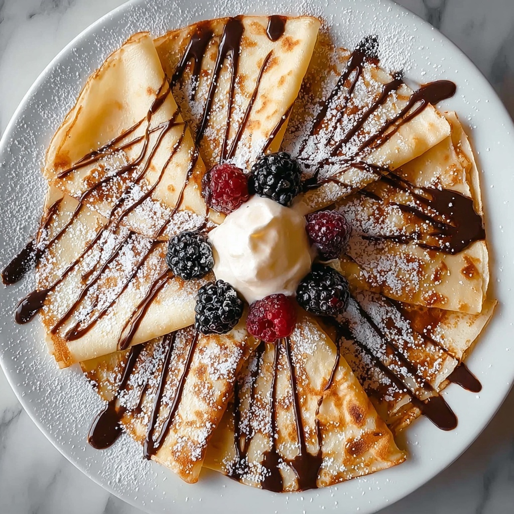 Delicious Spiderweb Crepes Perfect for Your Spooky Breakfast Recipe - Recipe Image