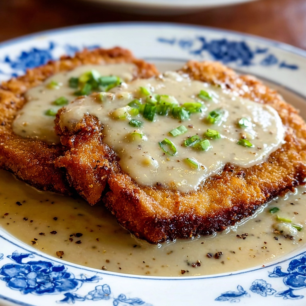 Crispy Chicken Fried Steak with Creamy Gravy Recipe - Recipe Image