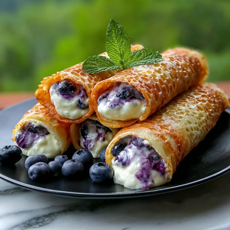 Blueberry Cream Cheese Egg Rolls: A Sweet and Crispy Dessert Twist Recipe