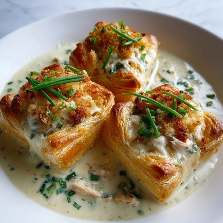 Chicken Pillows with Creamy Parmesan Sauce Recipe