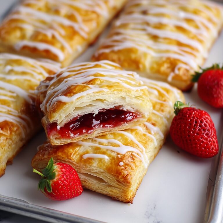 Easy Strawberry Toaster Strudels with Icing Recipe