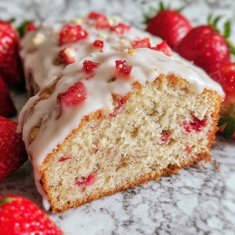 Irresistibly Moist Strawberry Bread with Sweet Glaze Recipe