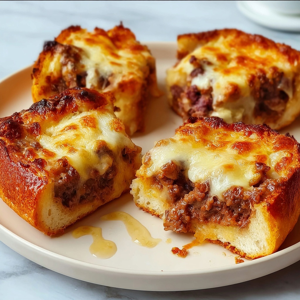 Sloppy Joe Garlic Bread Melts: 7 Irresistible Comfort Bites Recipe - Recipe Image