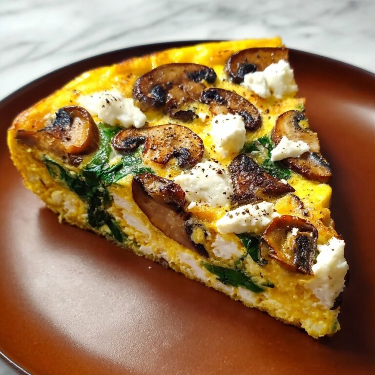 Pumpkin, Mushroom, and Spinach Frittata Recipe
