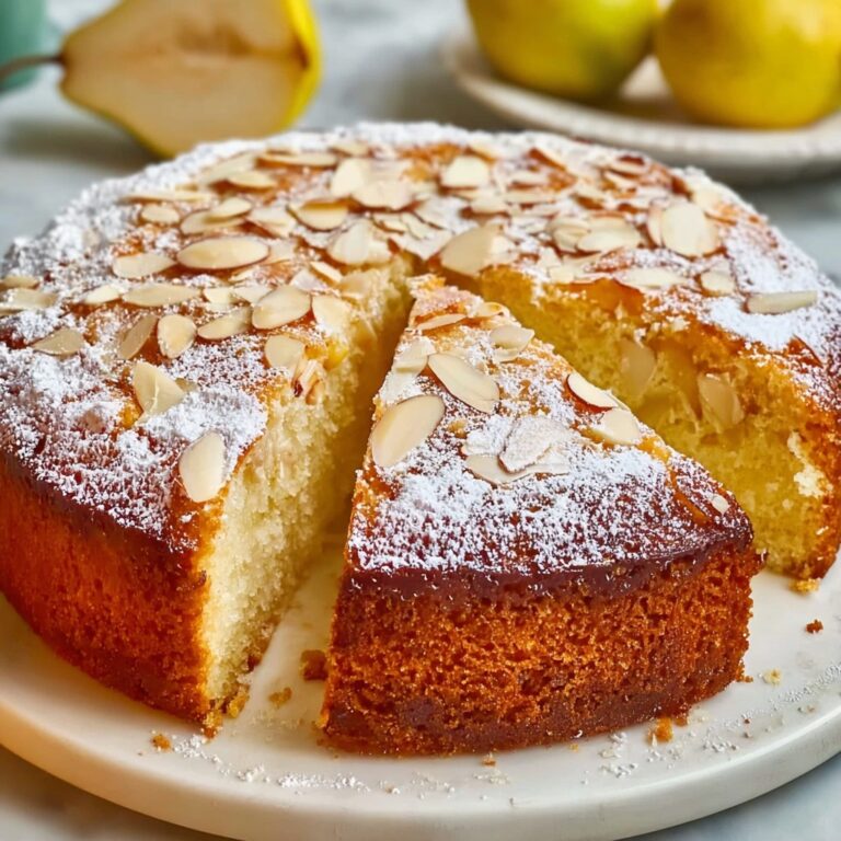 Pear Almond Coffee Cake Recipe