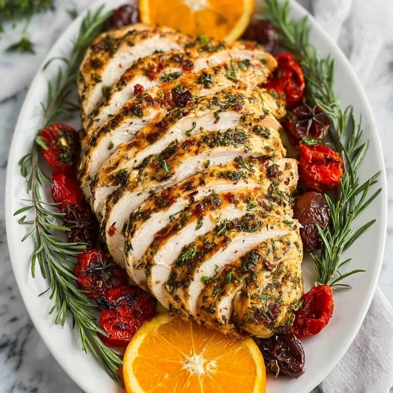 Roasted Turkey Breast with Garlic Herb Butter Recipe