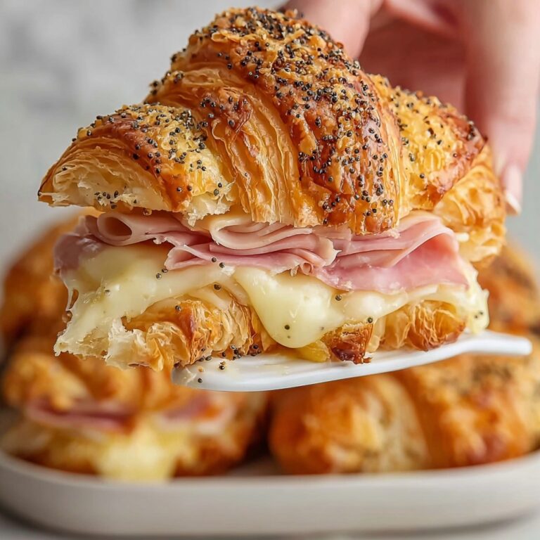Savory Ham and Cheese Croissant Delights Recipe