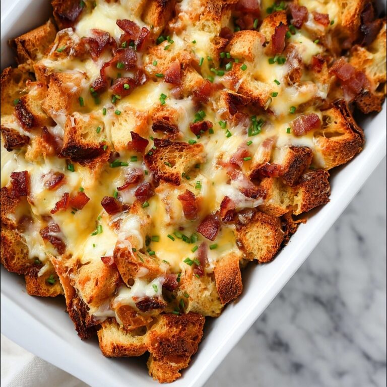 Bacon, Egg and Cheese Croissant Bake Recipe