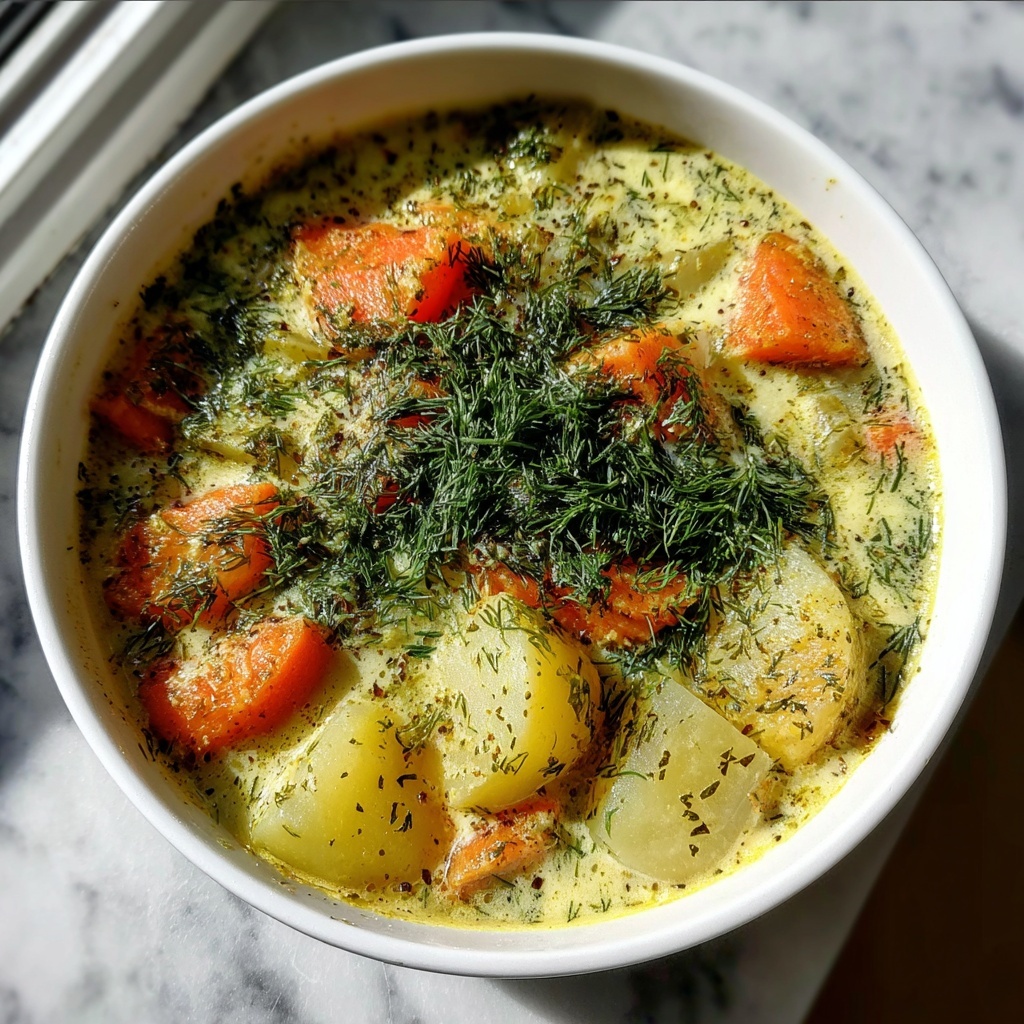 Creamy Dill Pickle Soup (Zupa Ogorkowa) Recipe