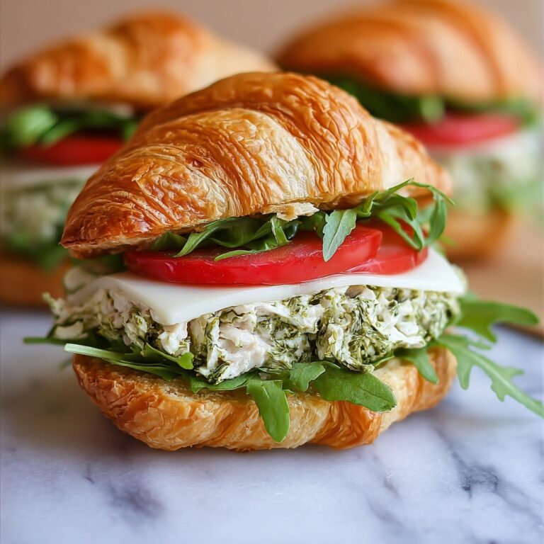 Pesto Chicken Croissants Recipe