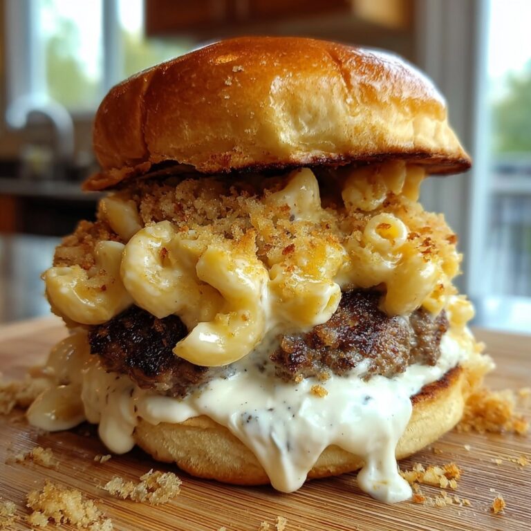 Beef Mac n Cheese Burger Recipe