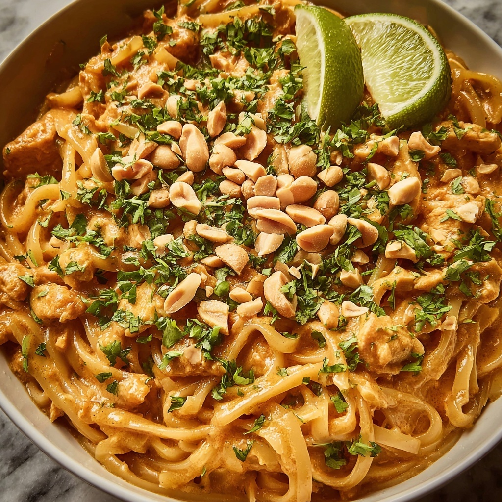 Peanut Chicken Noodles Recipe - Recipe Image