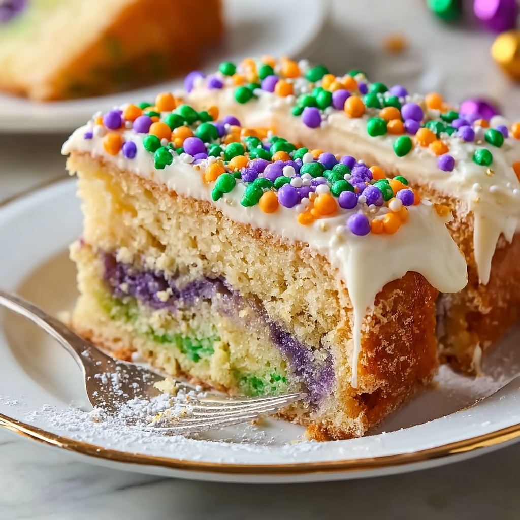 Authentic Mardi Gras King Cake Recipe - Recipe Image