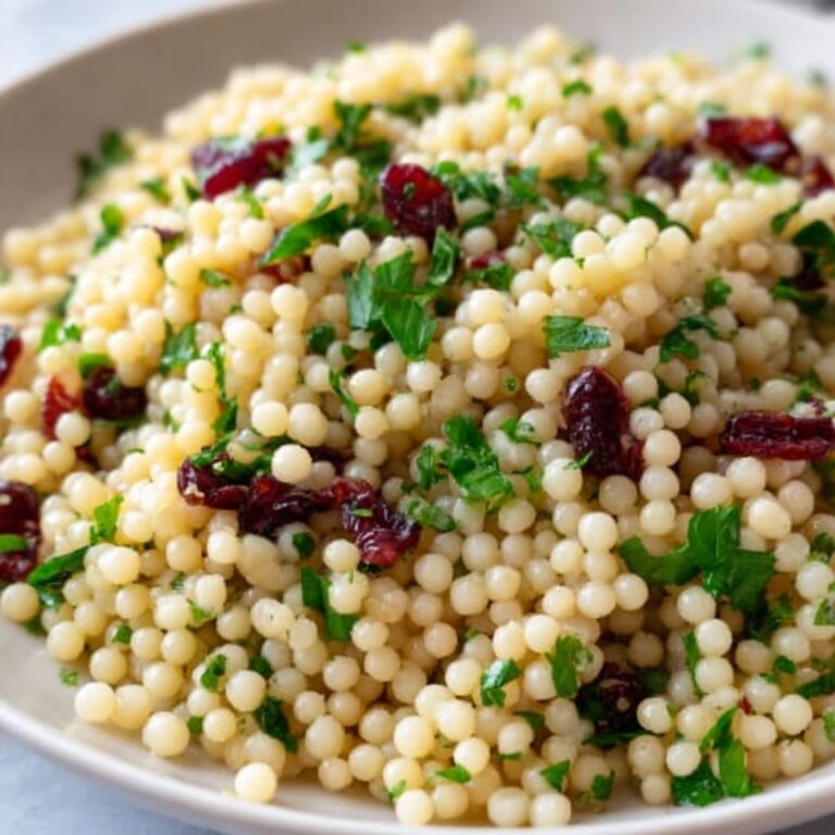 Garlic Herb Couscous with Cranberries Recipe