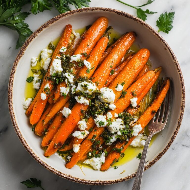 Honey Harissa Carrots with Whipped Feta Recipe