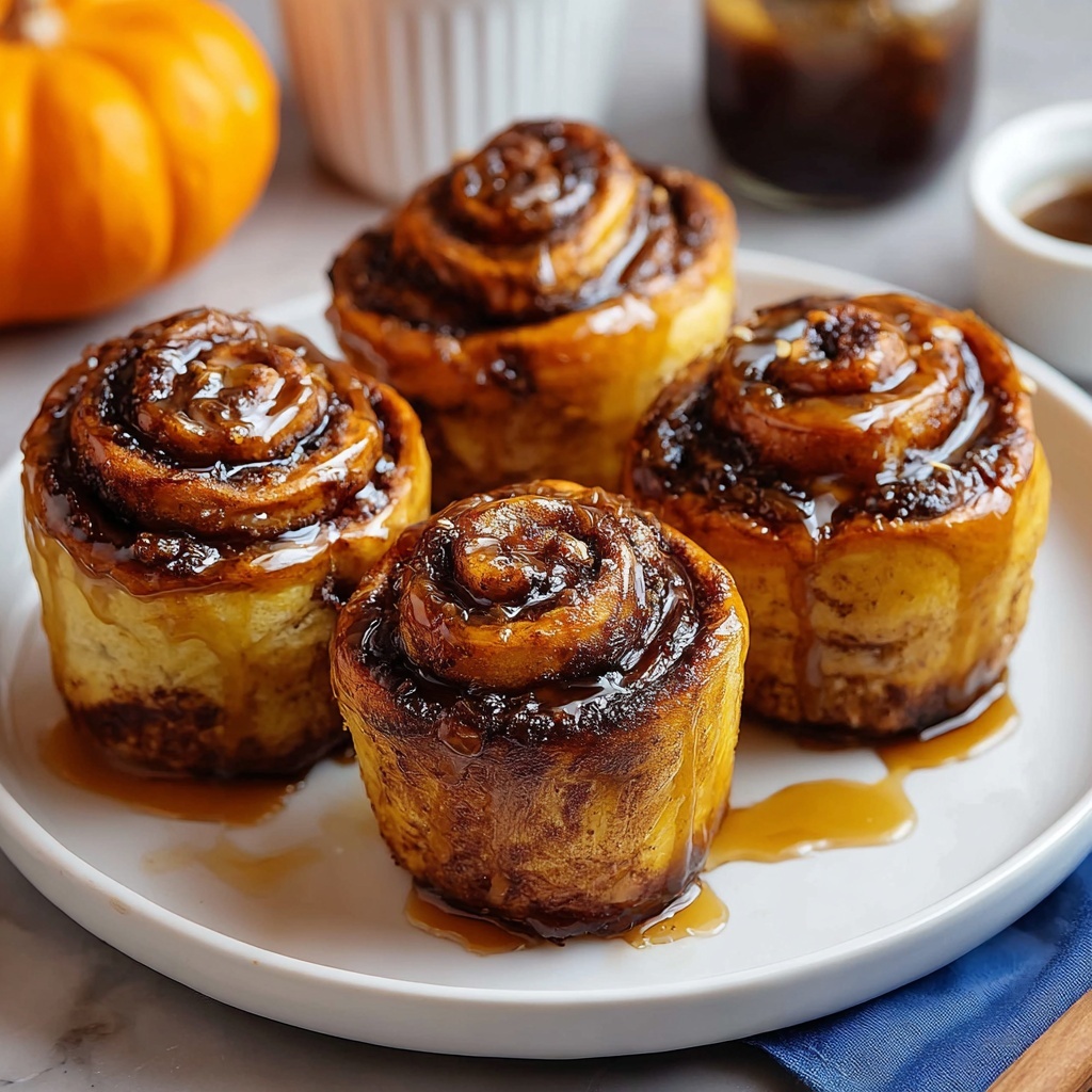 Pumpkin Cinnamon Roll Muffins Recipe - Recipe Image
