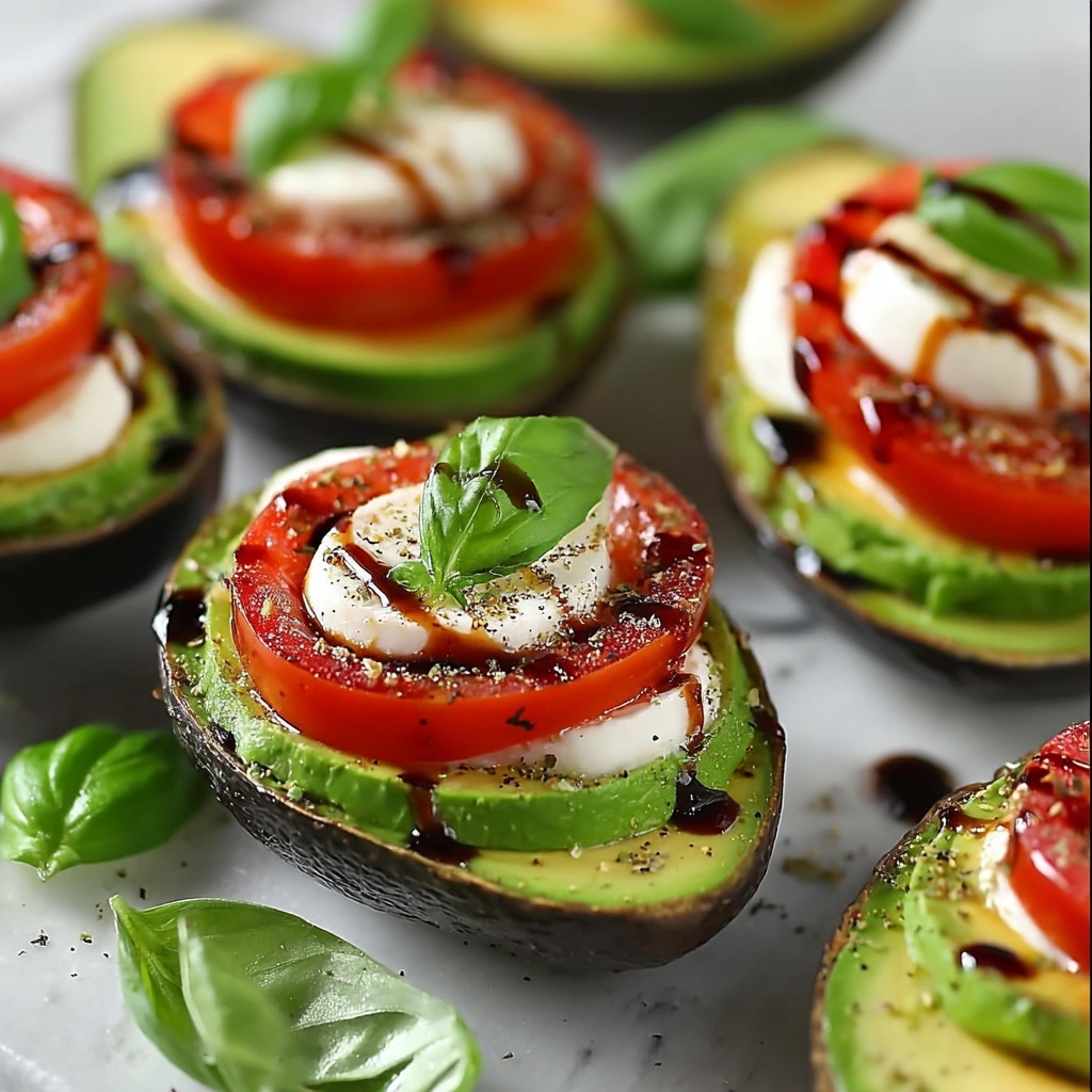 Caprese Stuffed Avocados Recipe - Recipe Image
