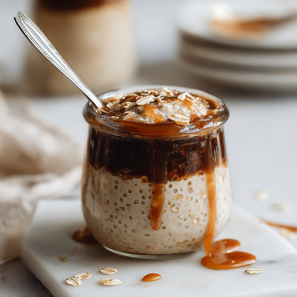 Caramel Macchiato Overnight Oats Recipe - Recipe Image