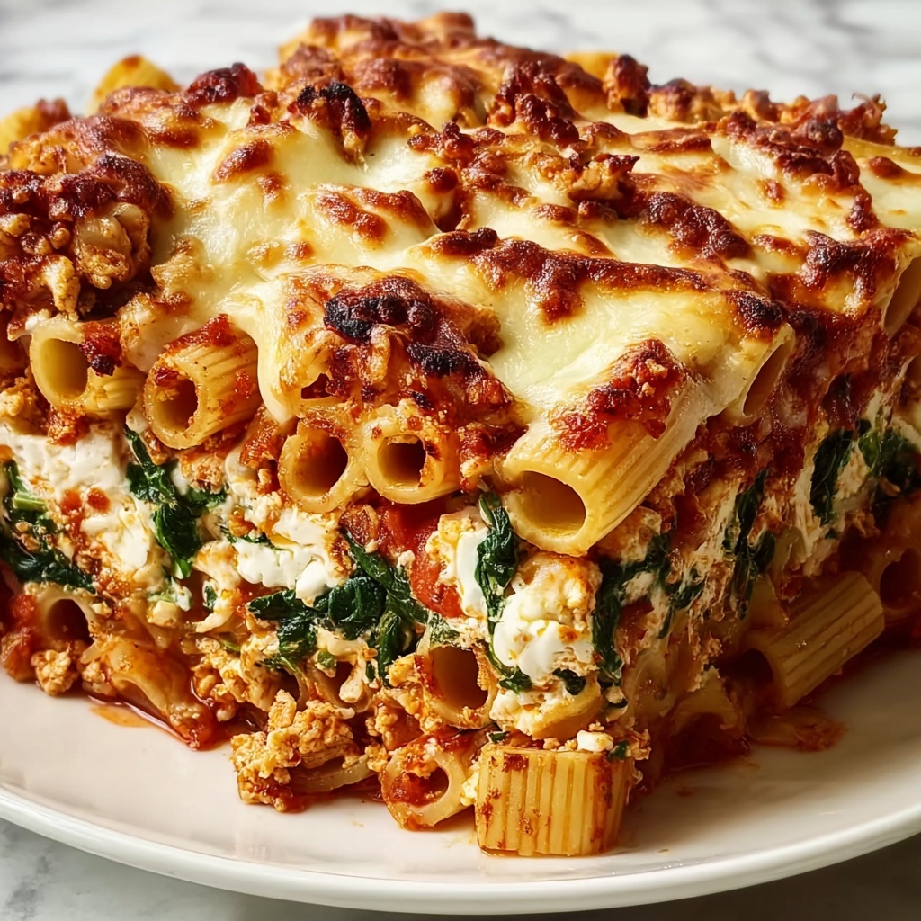 Baked Ziti with Spinach: 7 Cheesy Comfort Delights Recipe - Recipe Image
