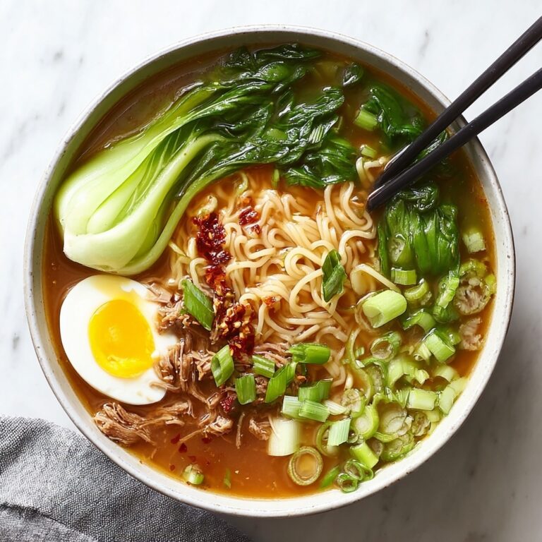 Ginger Garlic Noodle Soup with Bok Choy for Cozy Nights Recipe