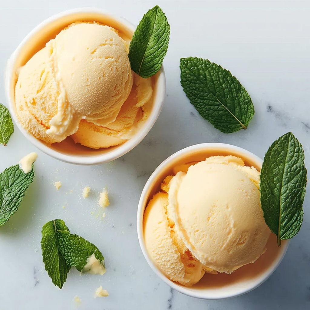 Cantaloupe-Mint Sorbet: Refreshing Bliss for Hot Days Recipe - Recipe Image