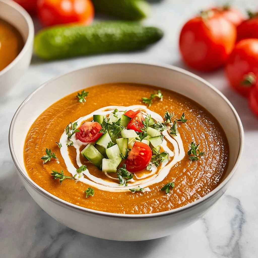 Tomato Cucumber Gazpacho Recipe - Recipe Image