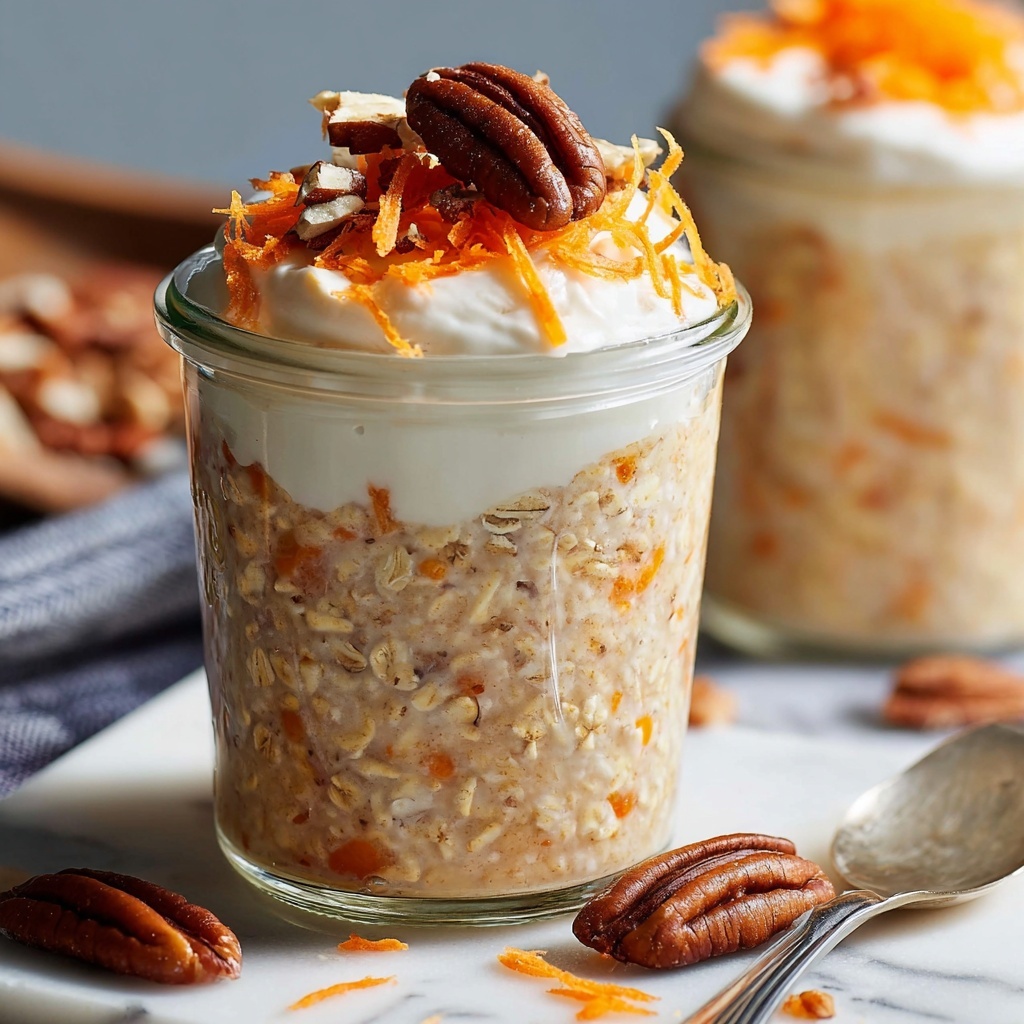 Carrot Cake Protein Overnight Oats Recipe - Recipe Image