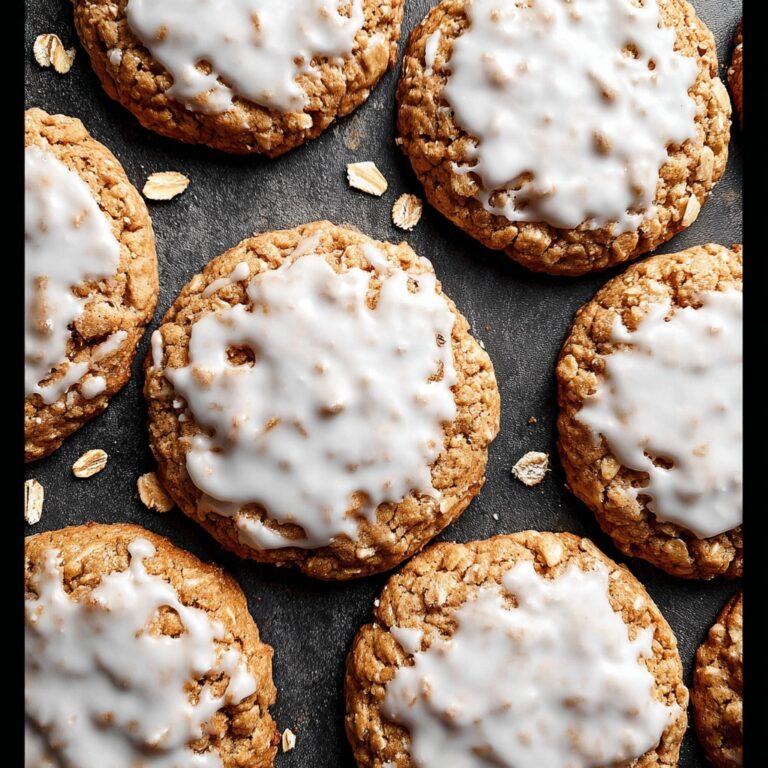 Iced Oatmeal Cookies Recipe
