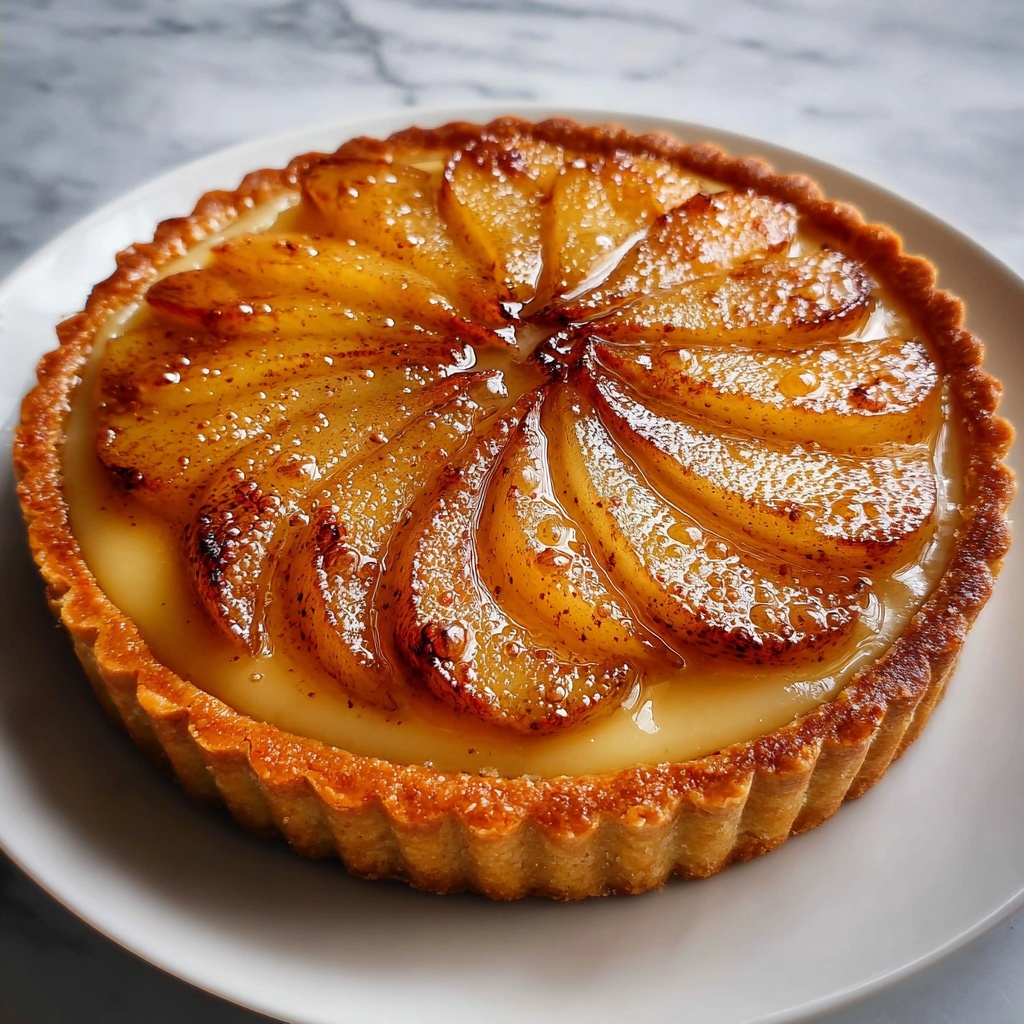 Christmas Pear Tart Recipe - Recipe Image